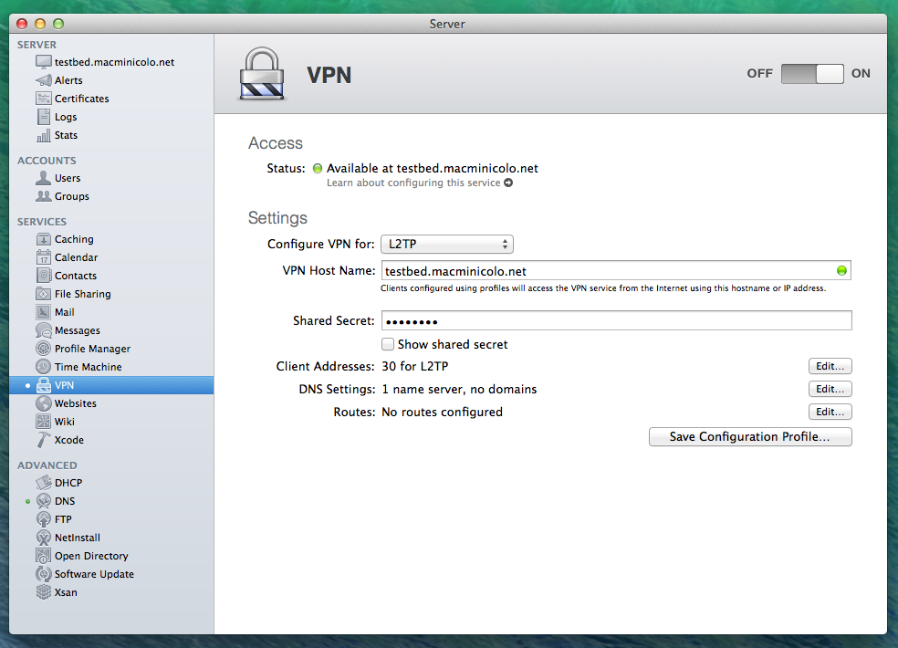 windows 7 vpn server mac client